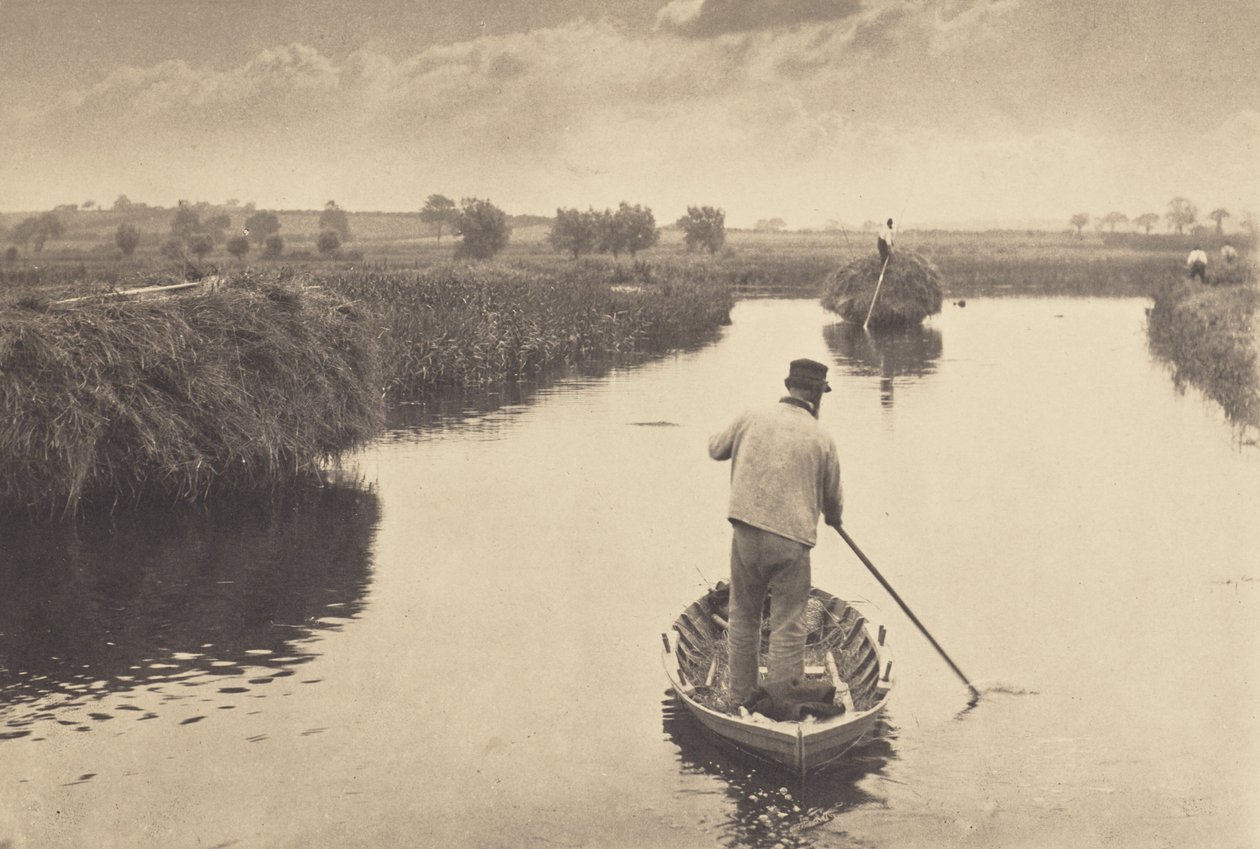 Quanting the Marsh Hay by Peter Henry Emerson
