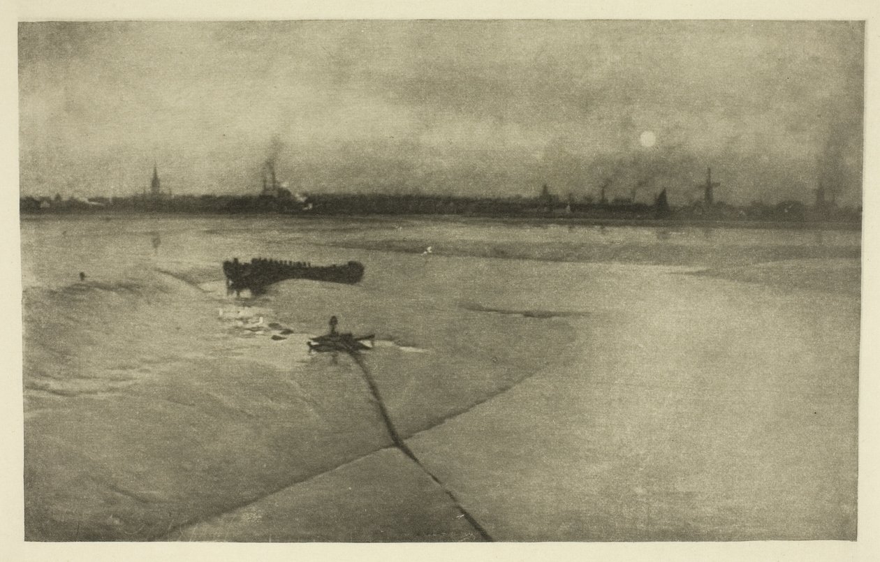 The Last of the Ebb-Great Yarmouth from Breydon by Peter Henry Emerson