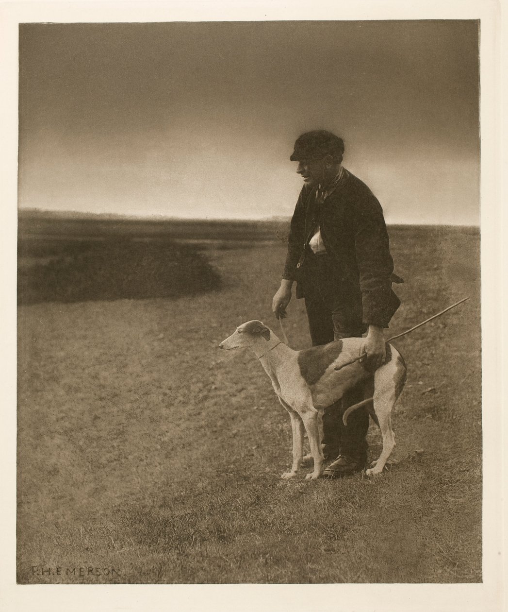 The Poacher - A Hare in View by Peter Henry Emerson