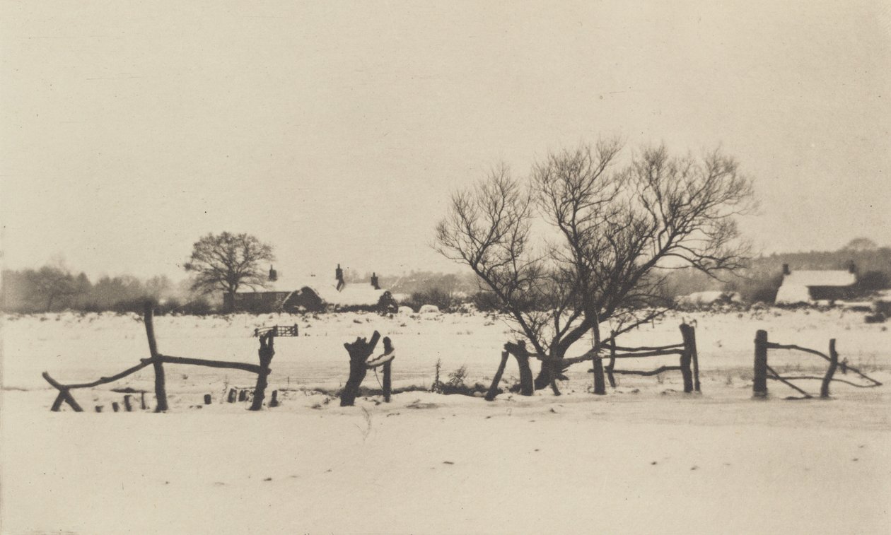 The Snowy Marshlands, 1890-1891, printed 1893 by Peter Henry Emerson