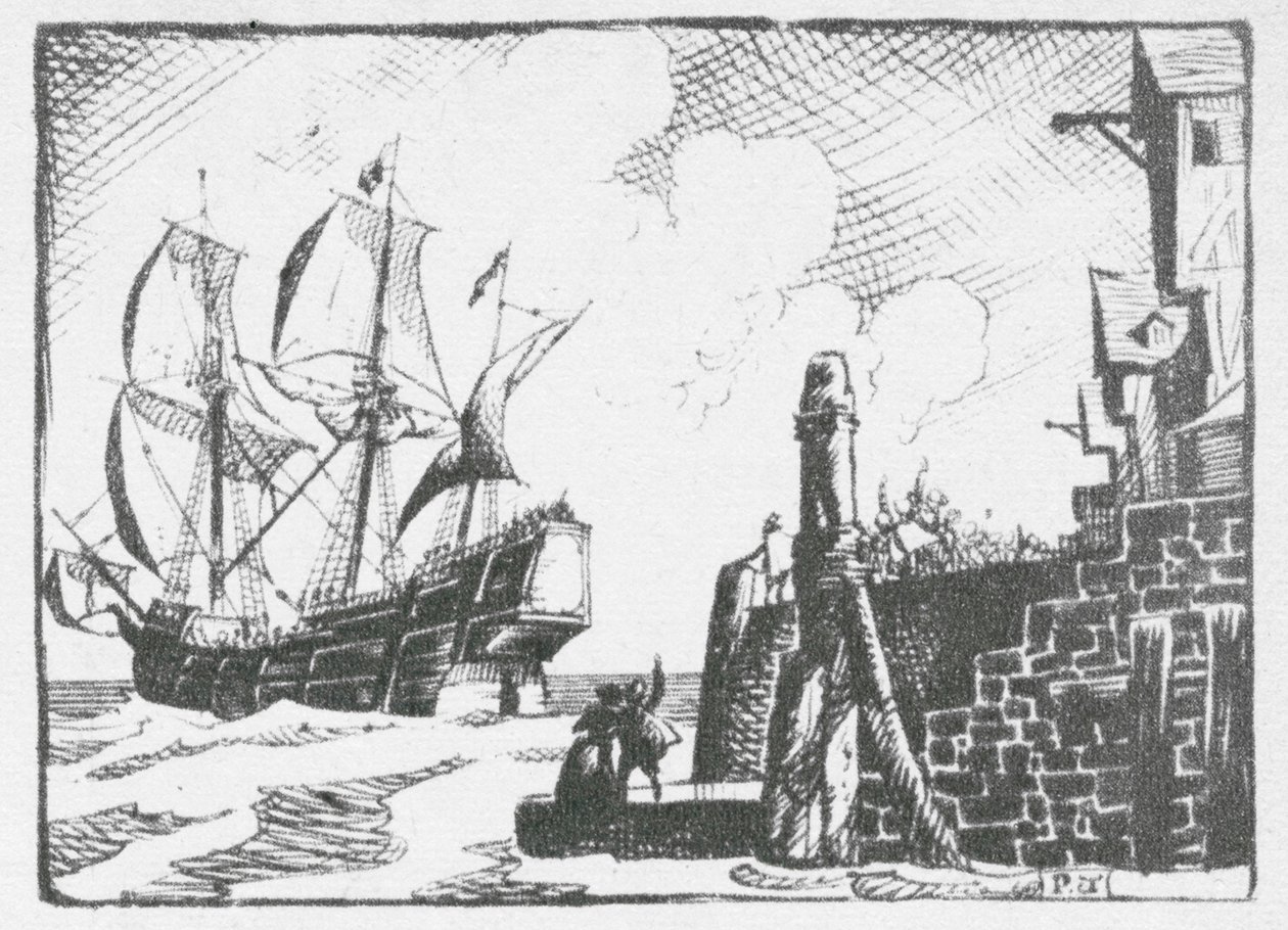 The Mayflower Setting Out from Southampton in 1620 by Peter Jackson