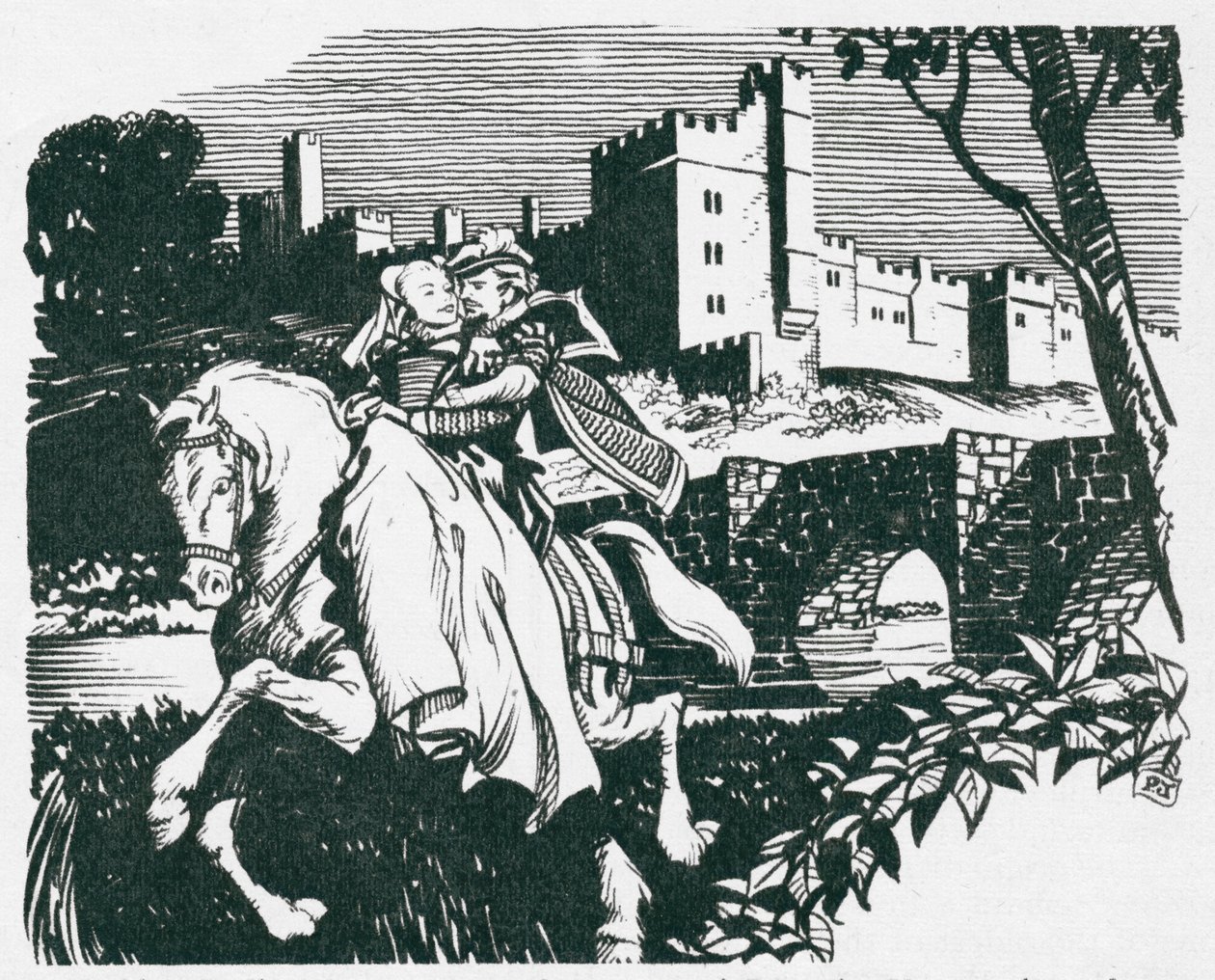 The Elopement of Dorothy Vernon from Haddon Hall by Peter Jackson