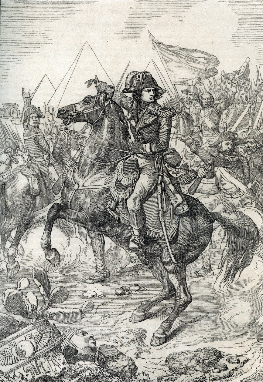 Campaign of Egypt: General Napoleon Bonaparte Before the Pyramids by Peter Johann Nepomuck Geiger