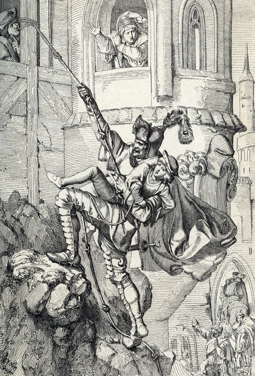 Prinzenraub: Abduction of the Princes Ernest and Albert by Peter Johann Nepomuck Geiger