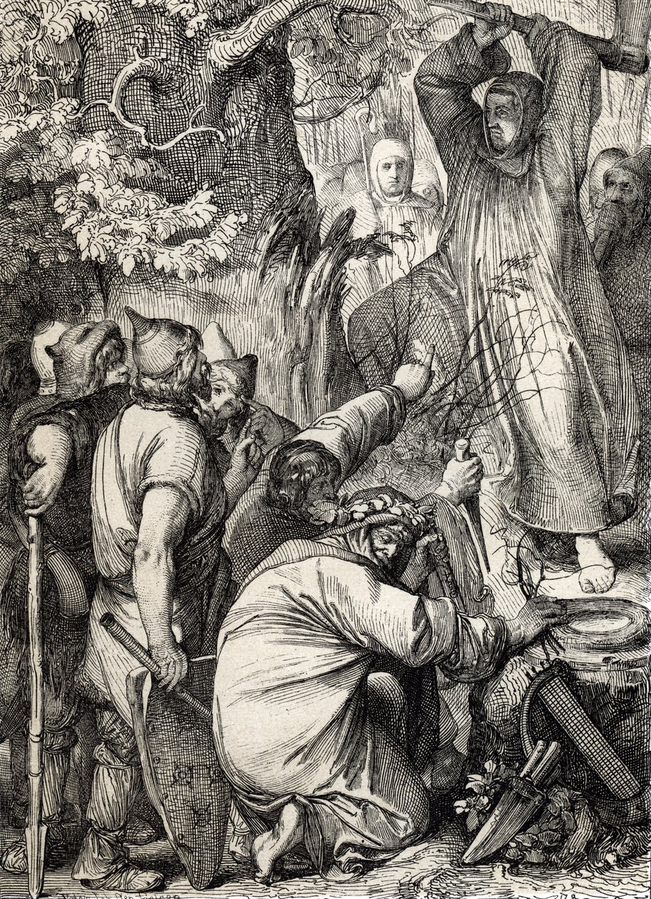 Representation of Saint Boniface of Mainz Cutting Down the Oak of Thor to Convince the Druids That It Is Not a Sacred Tree by Peter Johann Nepomuck Geiger