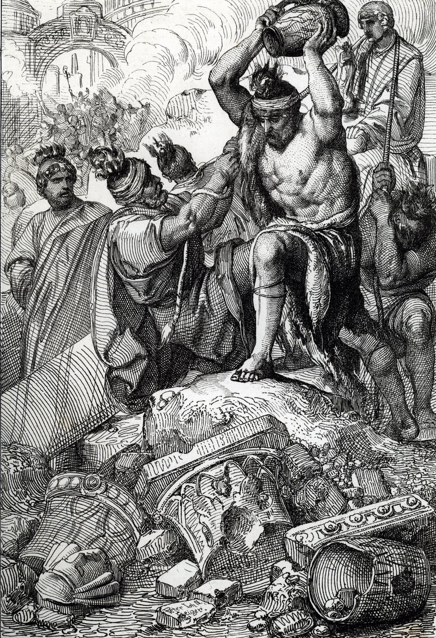 Sack of Rome by the Visigoths by Peter Johann Nepomuck Geiger
