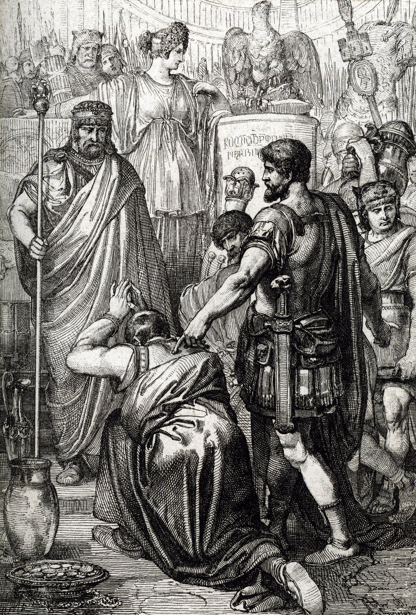 Vandal War: The Surrender of King Gelimer to General Belisarius by Peter Johann Nepomuck Geiger