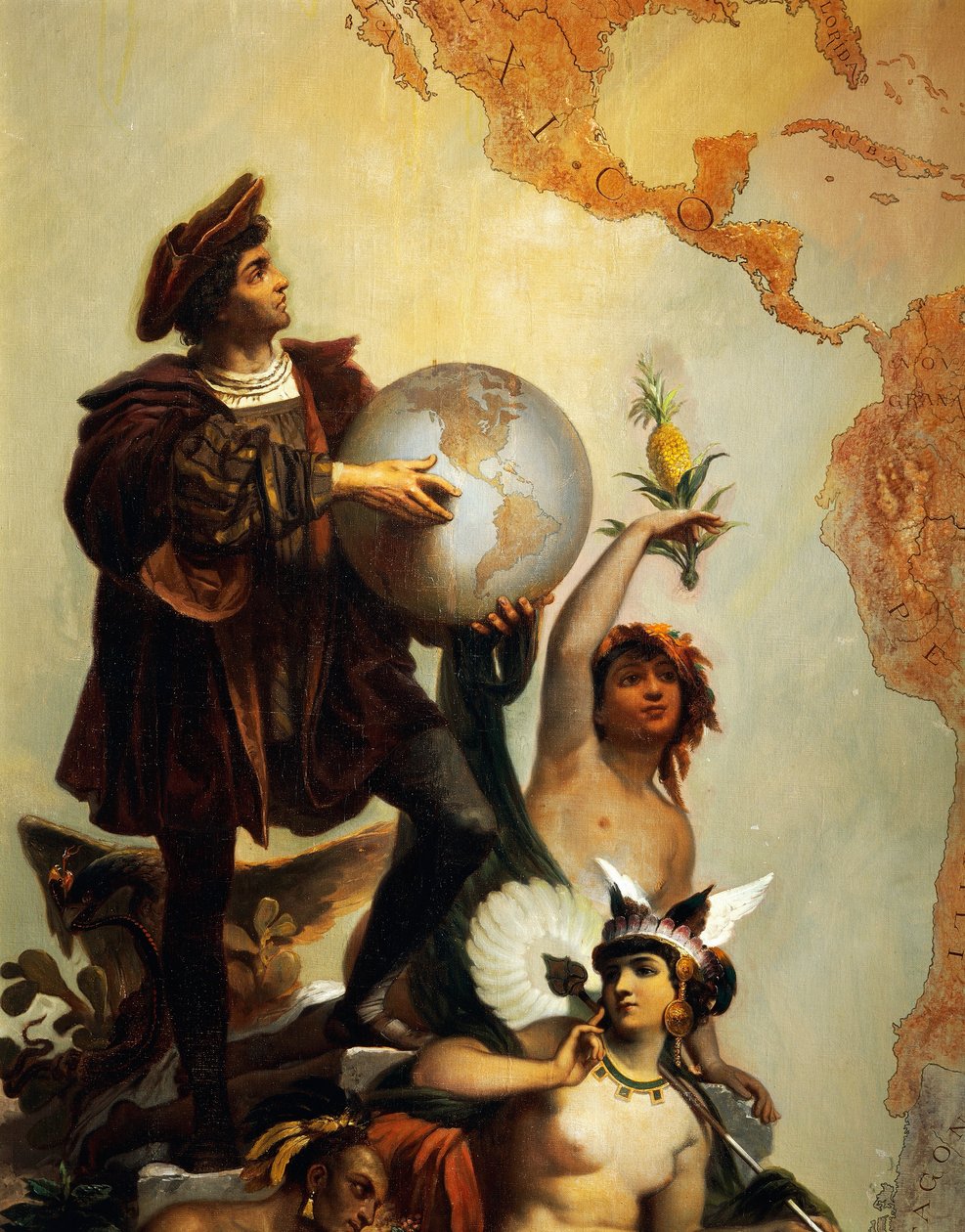 Christopher Columbus (1451-1506) (detail) by Peter Johann Nepomuk Geiger