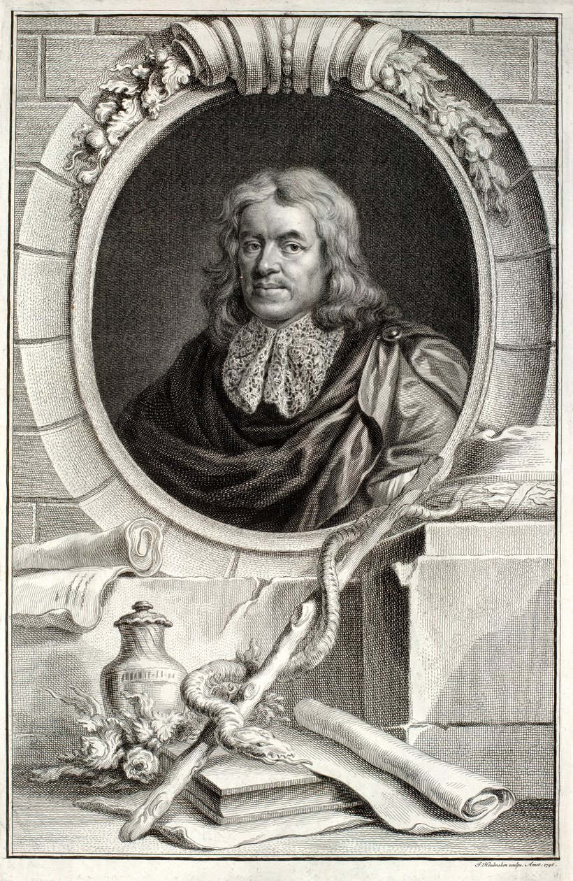 Thomas Sydenham, engraved by Jacobus Houbraken by Peter Lely