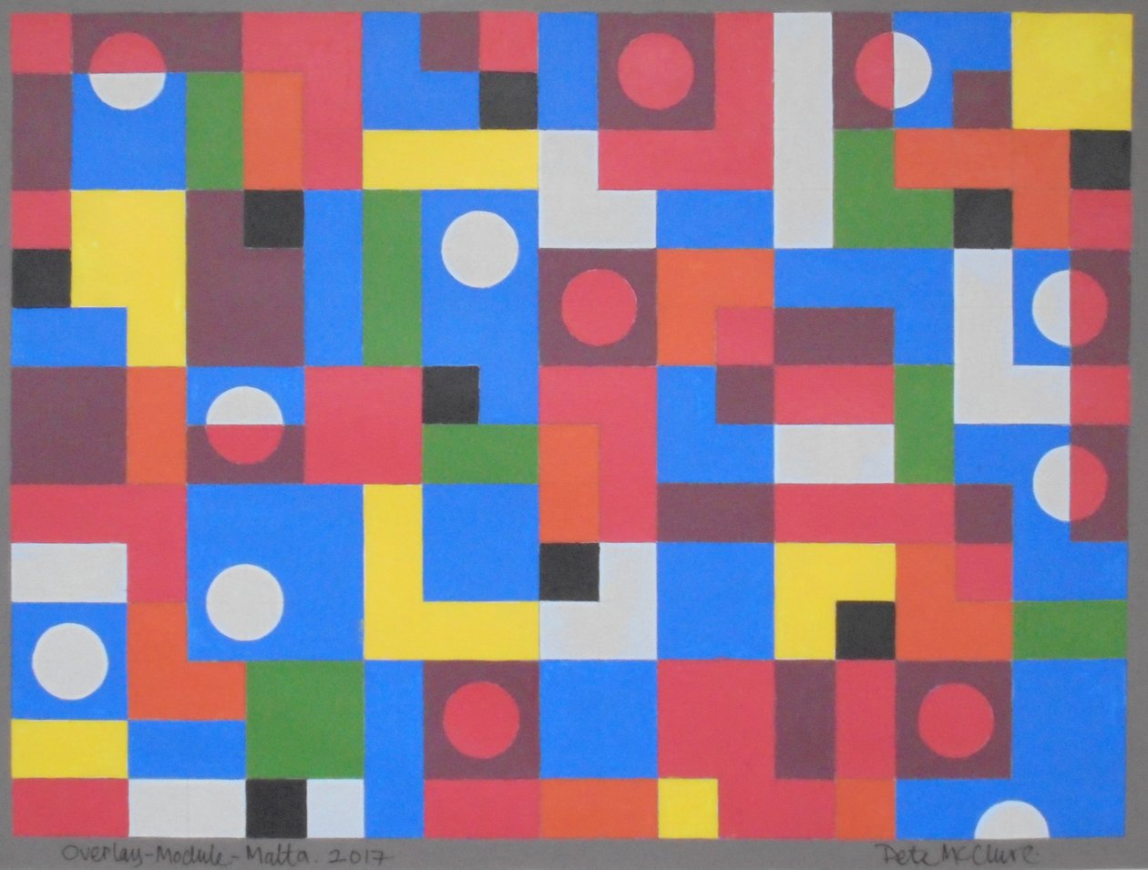 Overlay-Module-Malta, 2017 by Peter McClure
