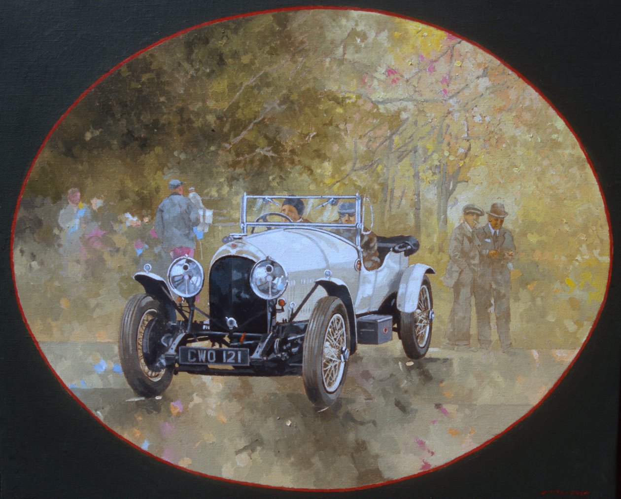 3 Litre Bentley at Kelmarsh by Peter Miller