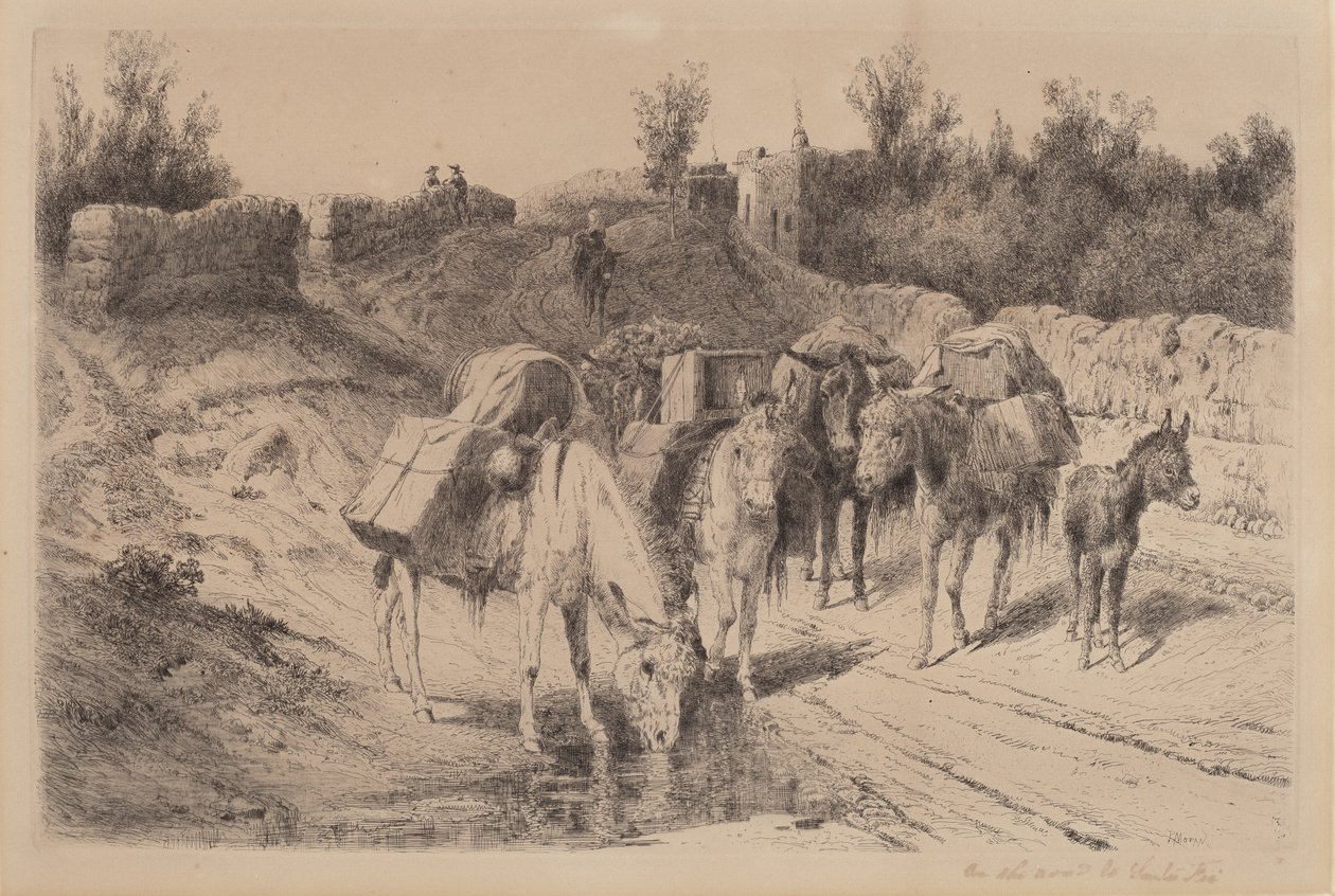 On the Road to Santa Fe by Peter Moran