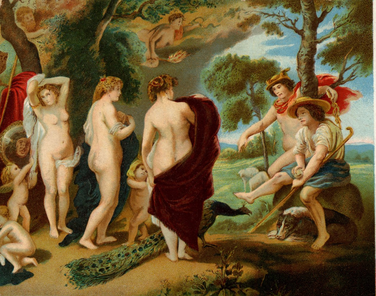 Judgment of Paris by Peter Paul (after) Rubens
