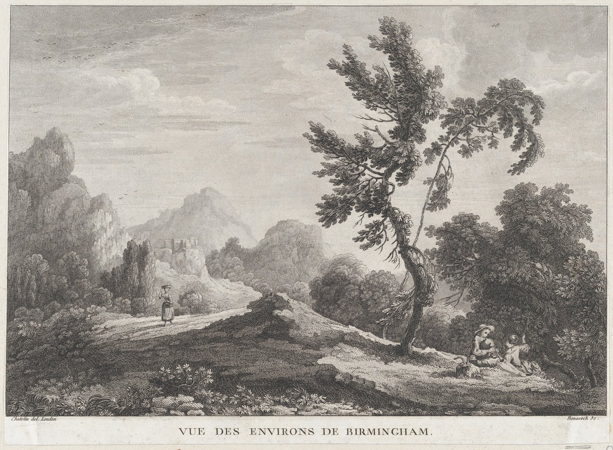 View of Birmingham, ca. 1755 by Peter Paul Benazech