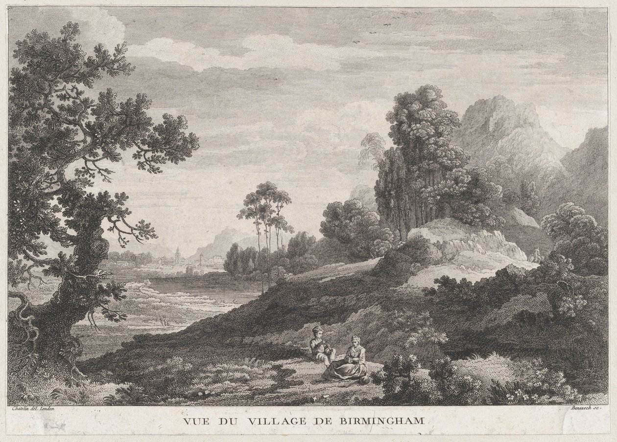 View of the Village of Birmingham, ca. 1755 by Peter Paul Benazech