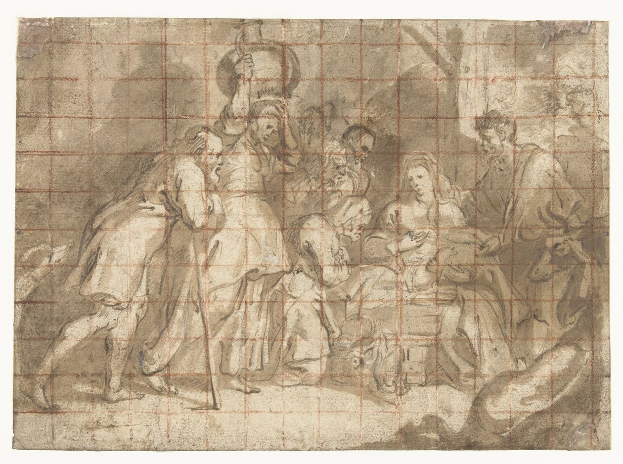 Adoration of the Shepherds by Peter Paul Rubens (school of)