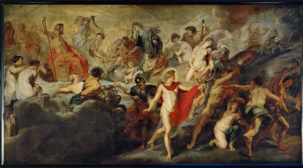 Council of the gods concerning the Spanish marriages by Peter Paul Rubens