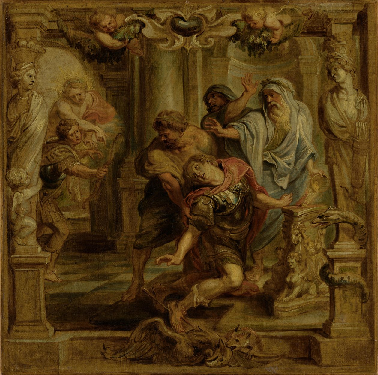 The Death of Achilles by Peter Paul Rubens