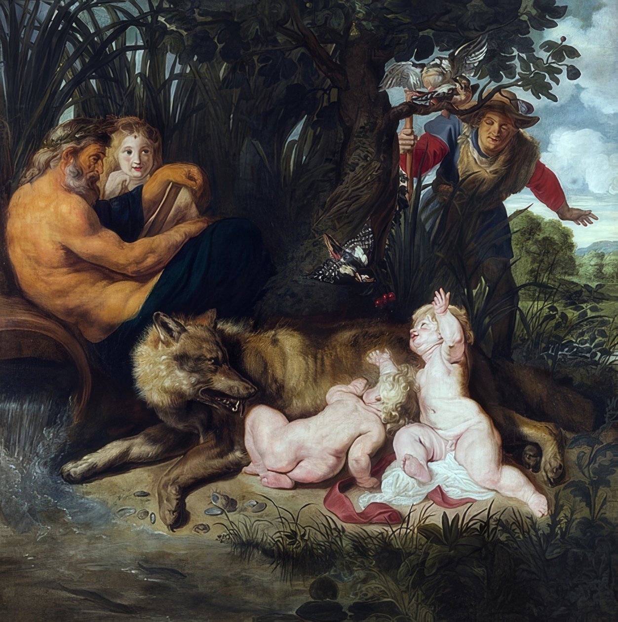 The Discovery of Romulus and Remus. 1612 by Peter Paul Rubens