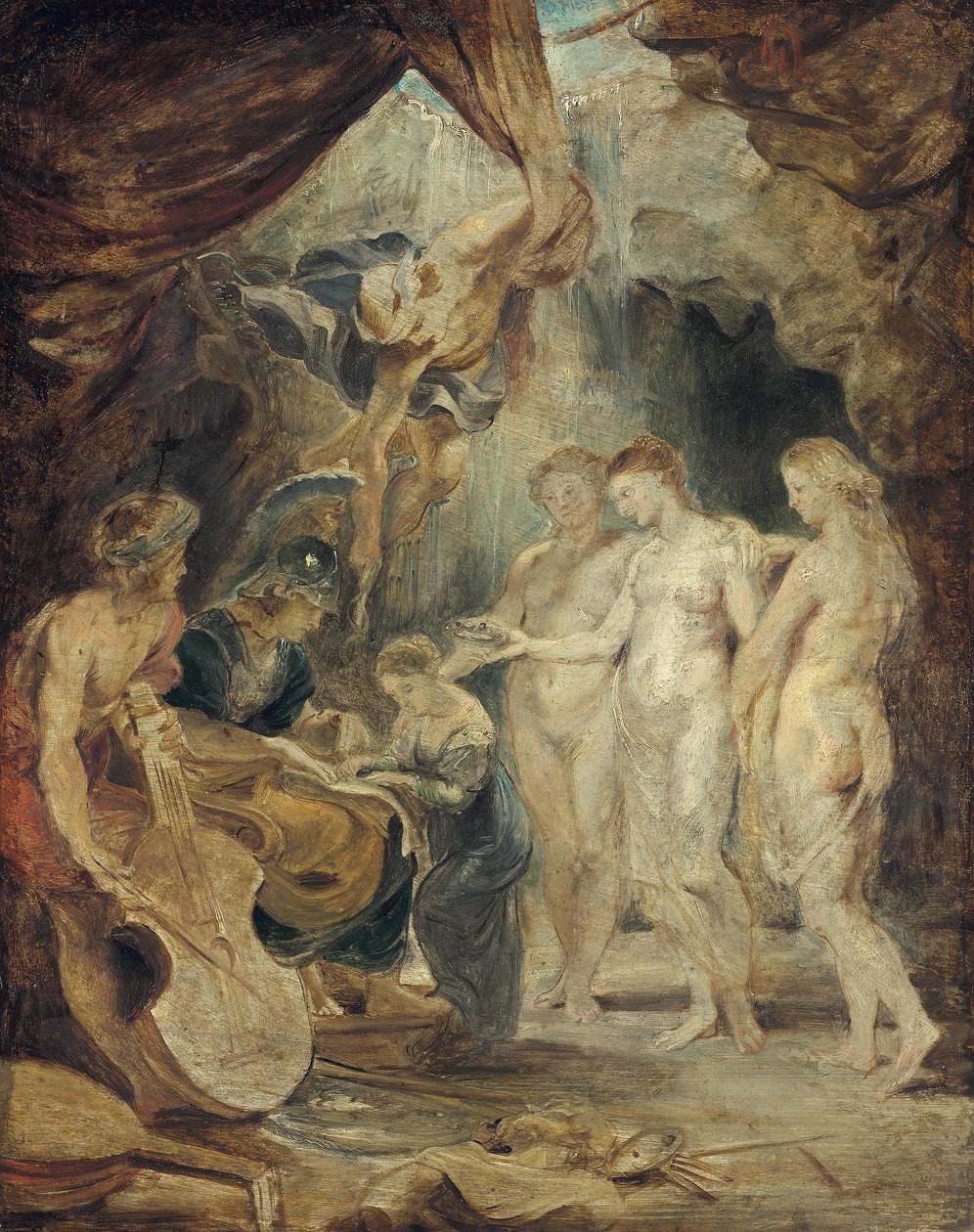 The Education of the Princess (Sketch for the Medici Cycle) by Peter Paul Rubens