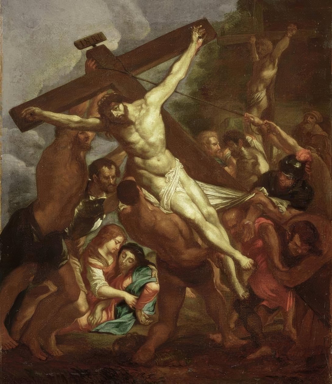 The Raising of the Cross by Peter Paul Rubens