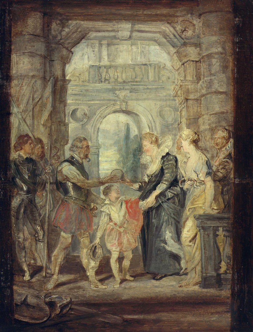The Transfer of the Regency (Sketch for the Medici Cycle) by Peter Paul Rubens