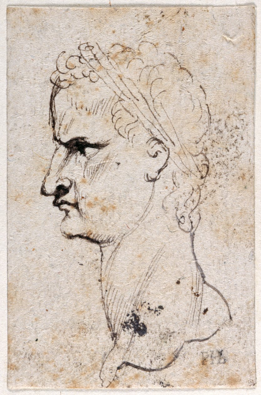 Gaius Caligula, from Ten Drawings of Eight of the First Twelve Caesars, after Giovanni da Cavino