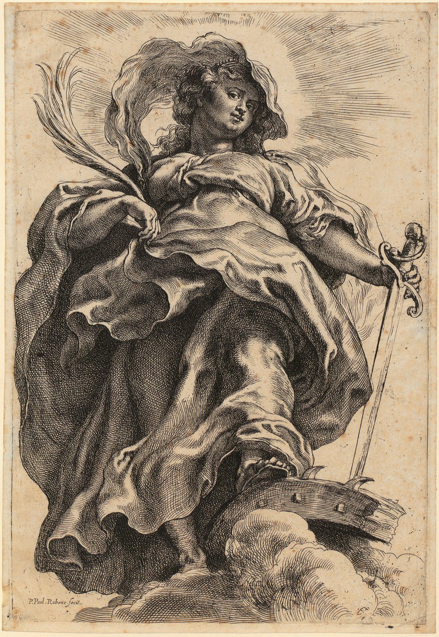 Saint Catherine by Peter Paul Rubens