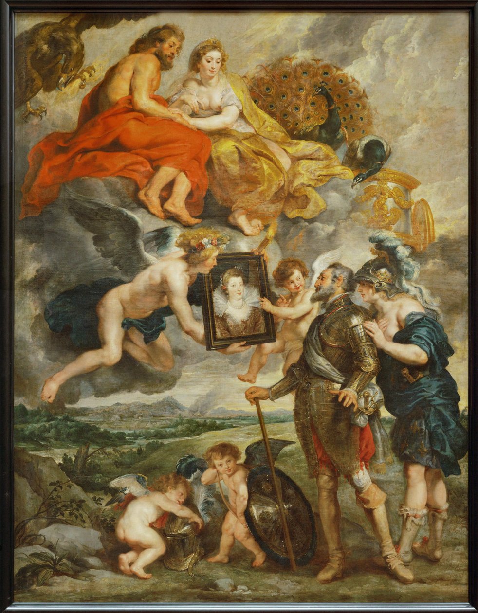 Henry IV Receives the Portrait of Marie de Medicis by Peter Paul Rubens