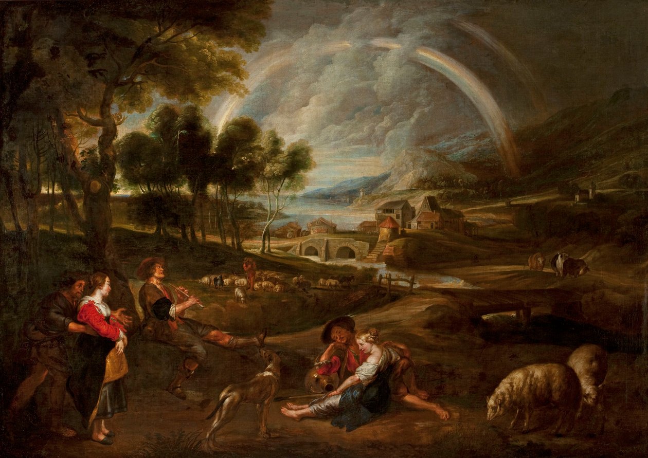 Landscape with a Rainbow by Peter Paul Rubens