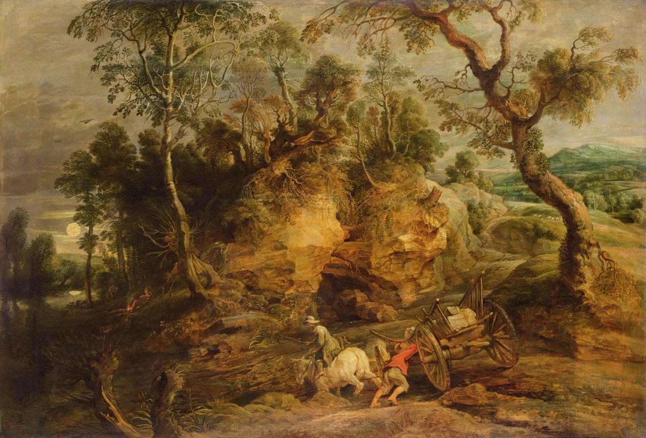 Landscape with Stone Carriers by Peter Paul Rubens