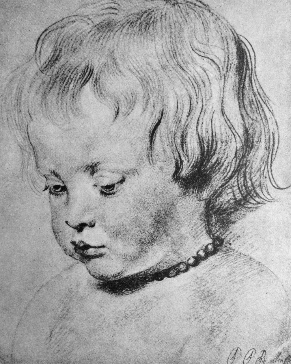 Nicholaas Rubens Wearing a Coral Necklace by Peter Paul Rubens