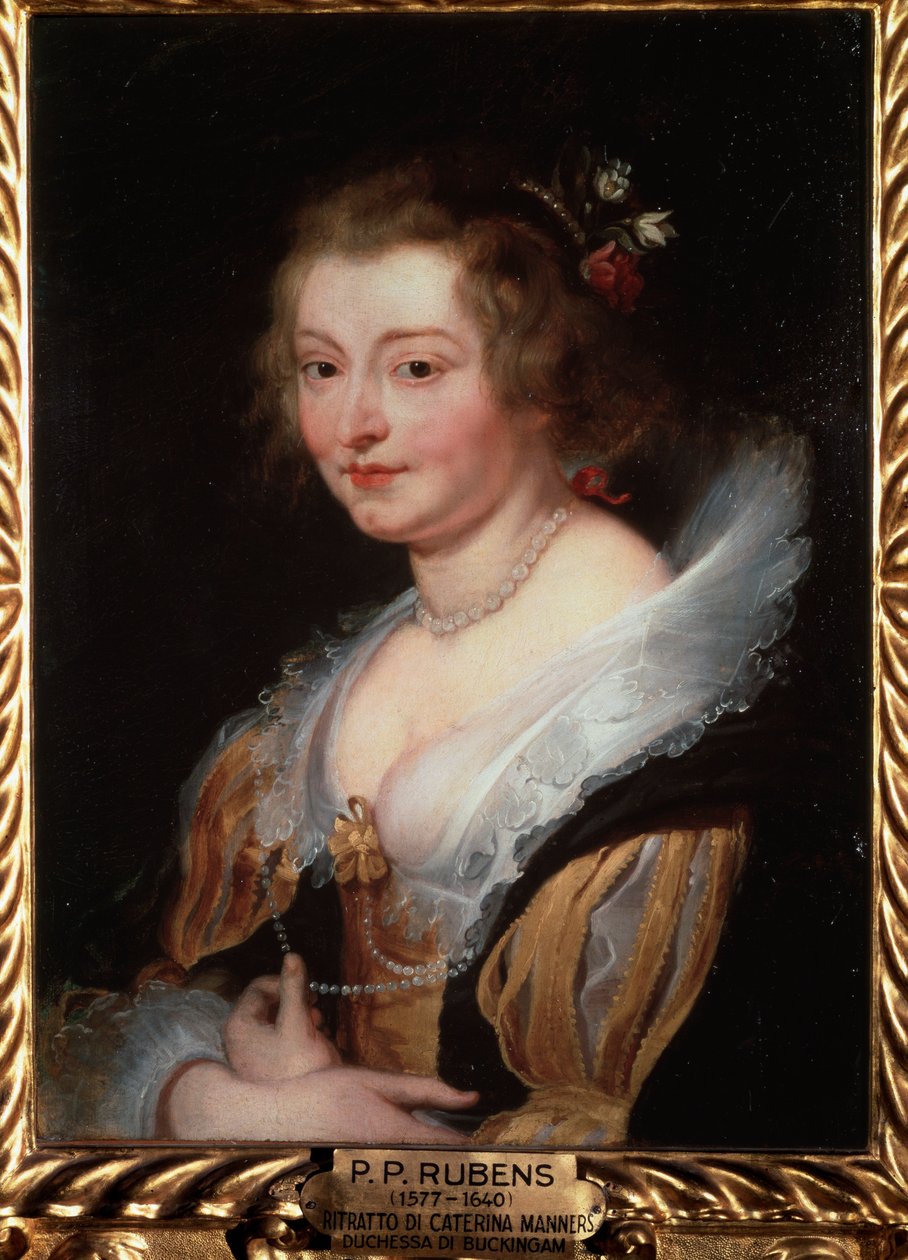 Portrait of Catherine Manners, Duchess of Buckingham by Peter Paul Rubens