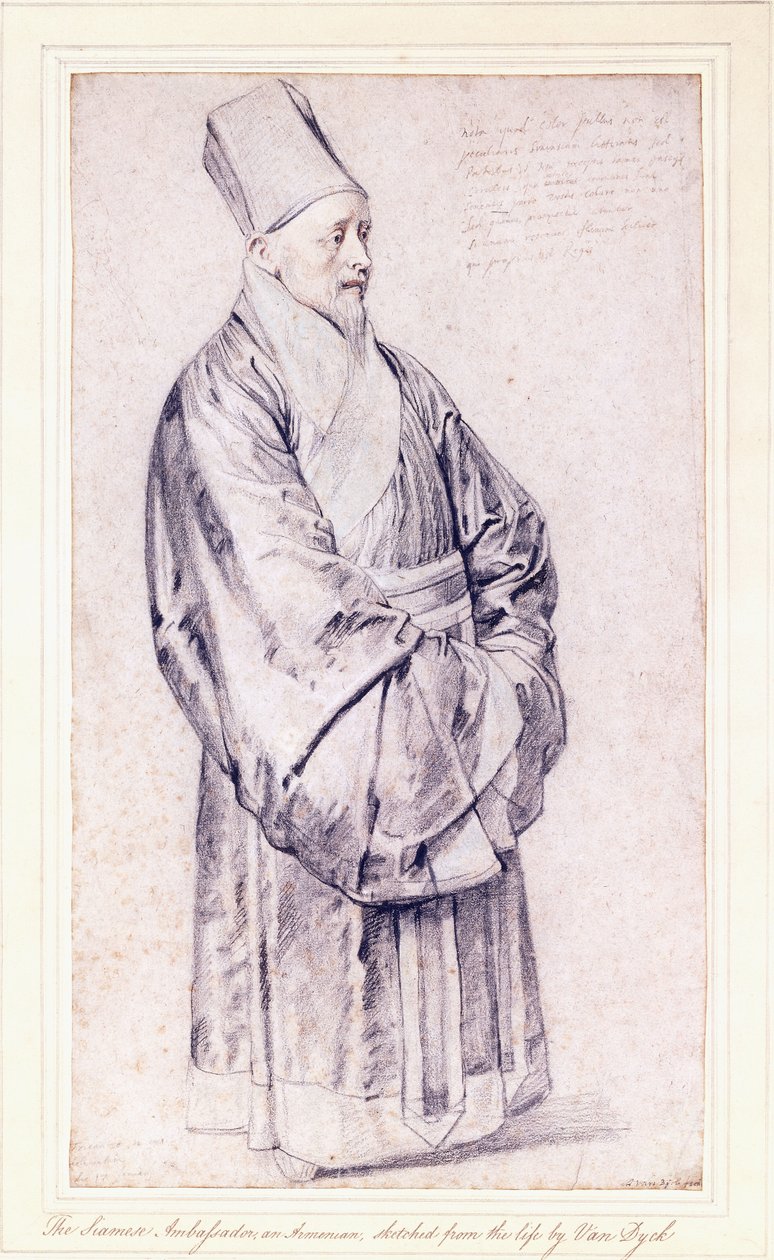 Portrait of Nicolas Trigault S.J. in Chinese Costume by Peter Paul Rubens