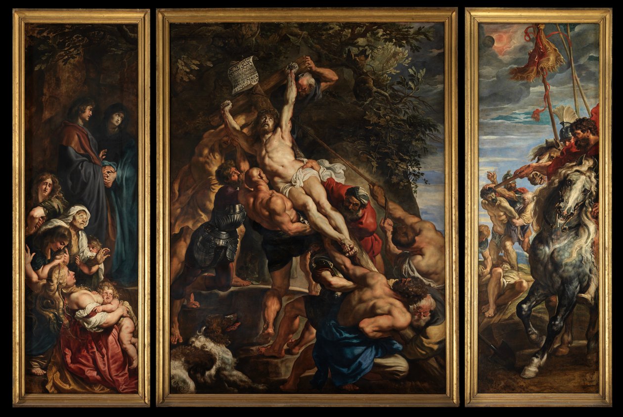 Raising of the Cross by Peter Paul Rubens