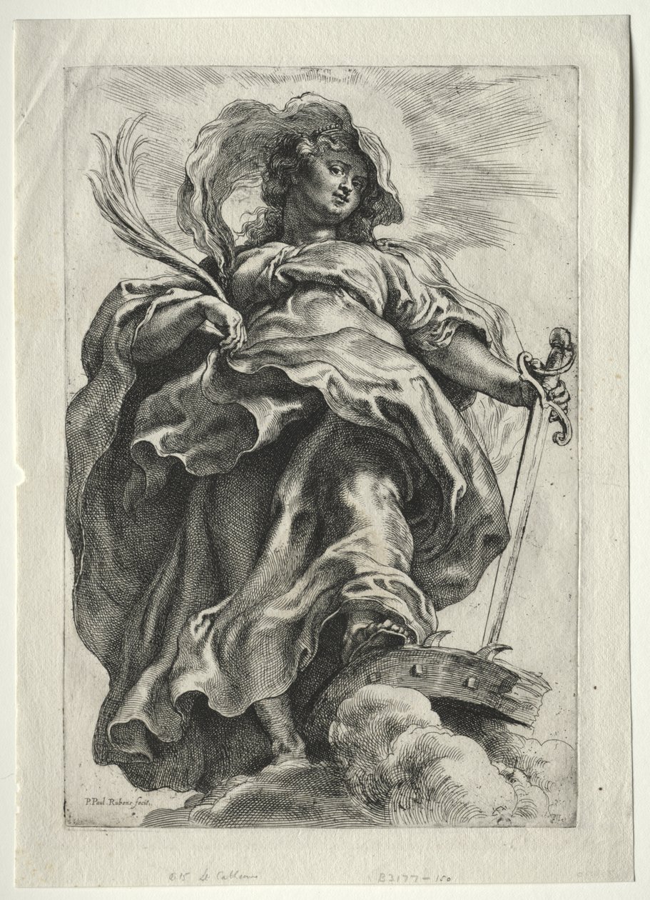 St. Catherine in the Clouds by Peter Paul Rubens