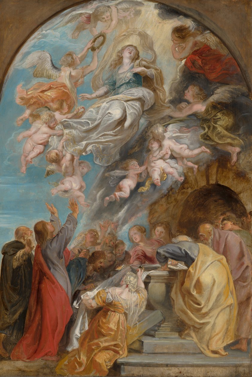 Sketch for the Assumption of the Virgin by Peter Paul Rubens
