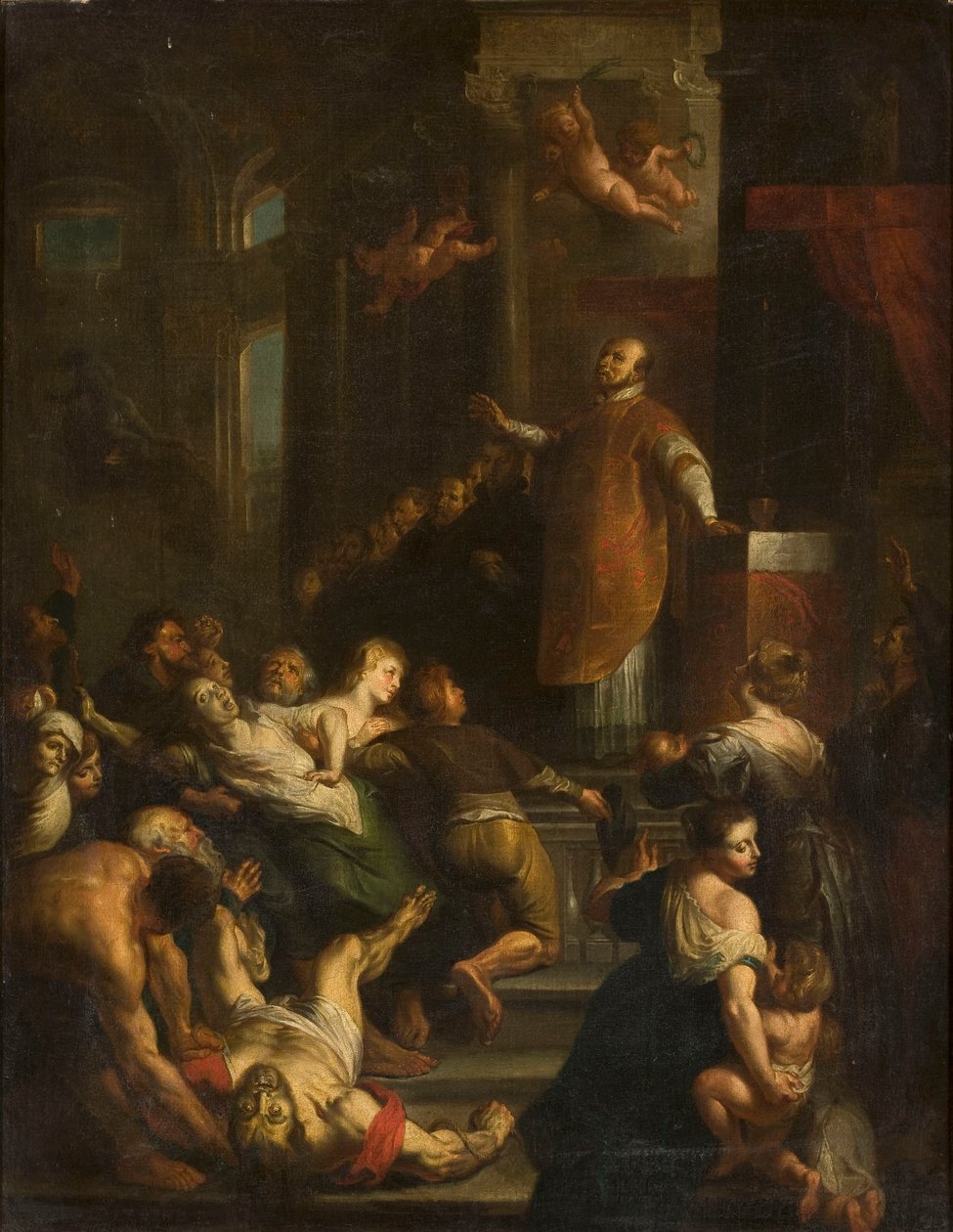 Saint Ignatius Loyola Expels Evil Spirits from the Possessed by Peter Paul Rubens