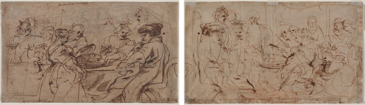 The Feast of Herod (recto) Tomyris with the Head of Cyrus (verso) by Peter Paul Rubens