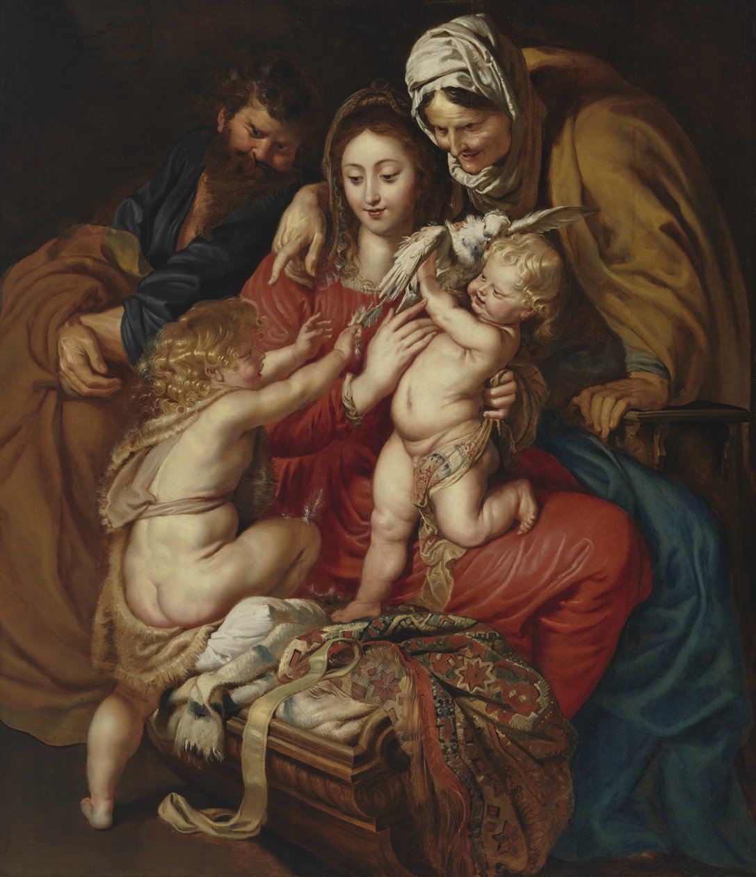 The Holy Family with St. Elizabeth, St. John, and a Dove by Peter Paul Rubens