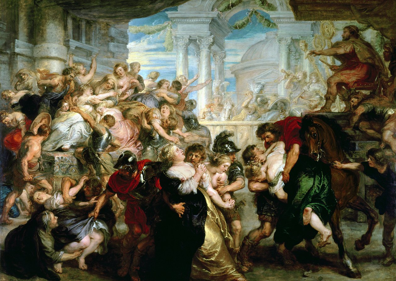 Der Raub der Sabinerinnen, um 1635-40 von Peter Paul Rubens