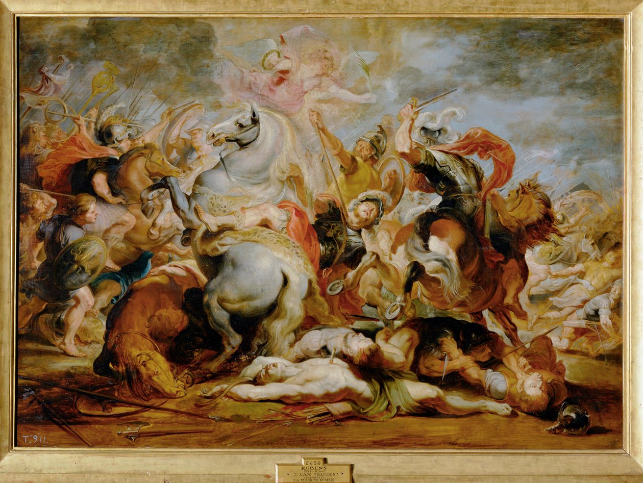The death of Consul Decio Mus by Peter Paul Rubens