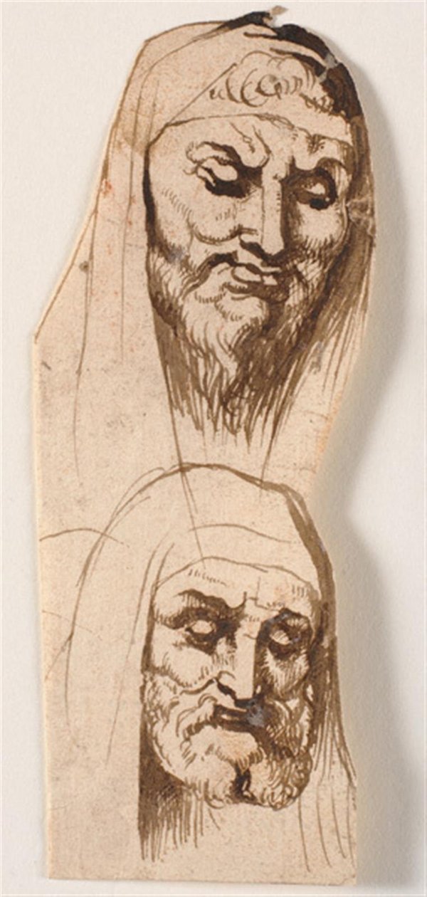 Two Male Heads by Peter Paul Rubens