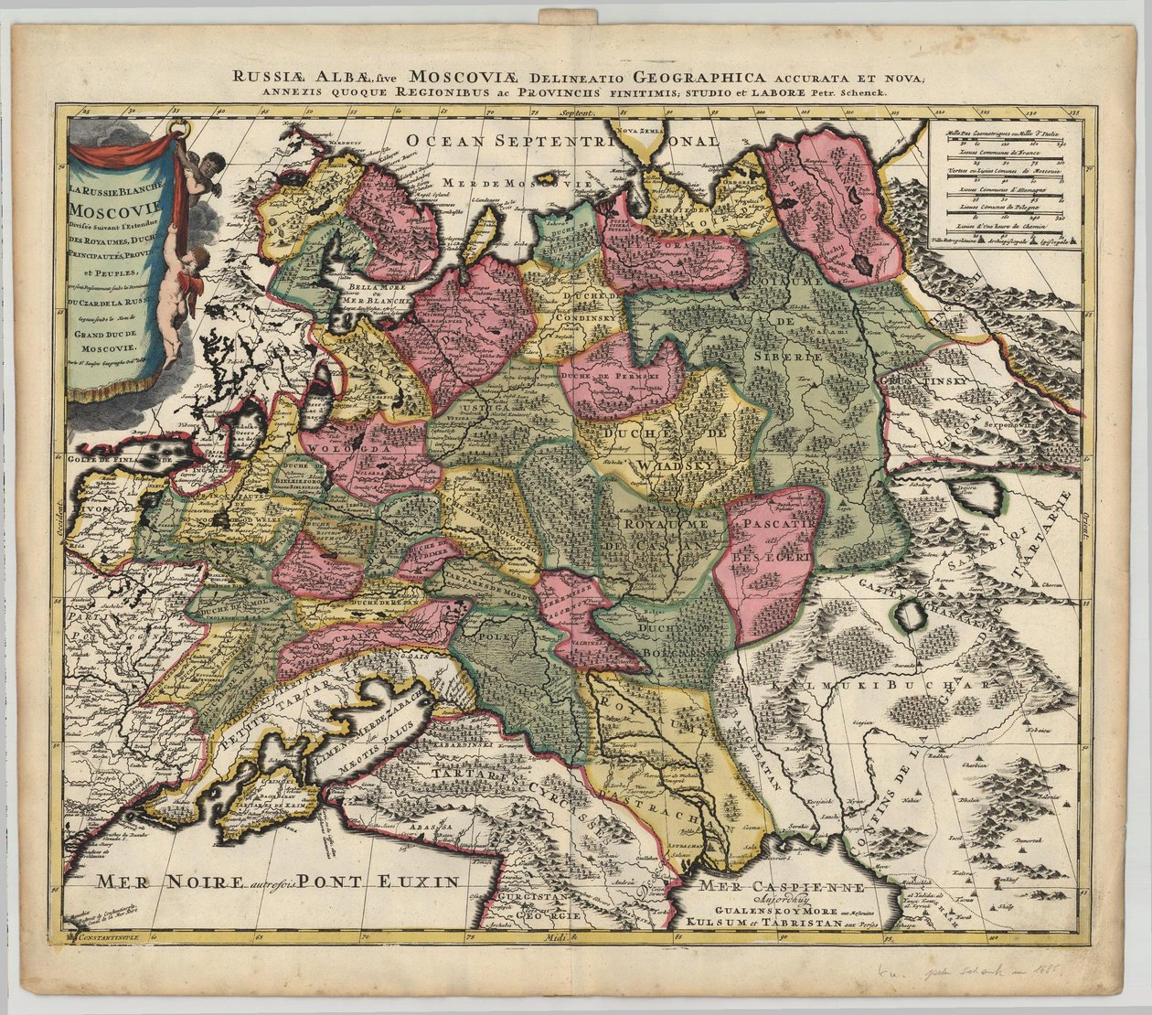 1685 Moscovia by Peter Schenk the Elder