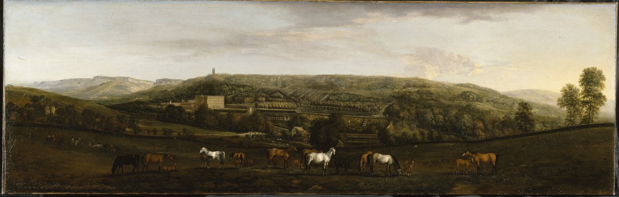 A view of Chatsworth from the south-west by Peter Tillemans