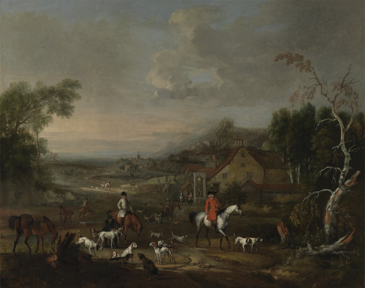 The Reverend Jemmet Browne at a Meet of Foxhounds by Peter Tillemans