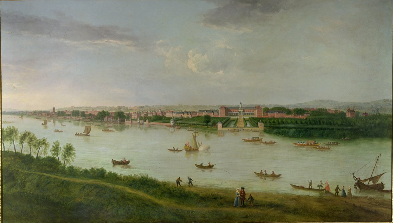 The Royal Hospital from the south bank of The River Thames by Peter Tillemans