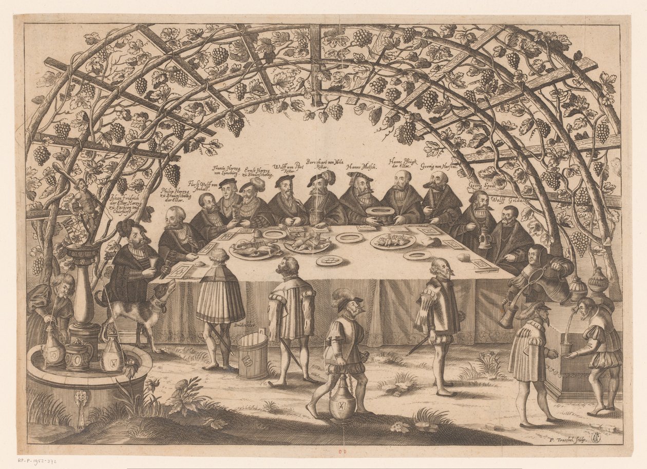 Banquet with Participants of the Schmalkaldic League by Peter Troschel