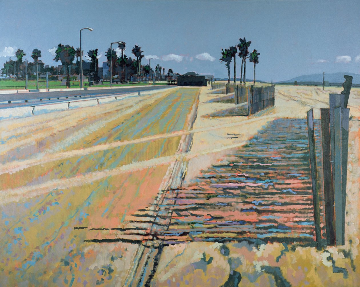 Fence on the Beach, Santa Monica, USA by Peter Wilson