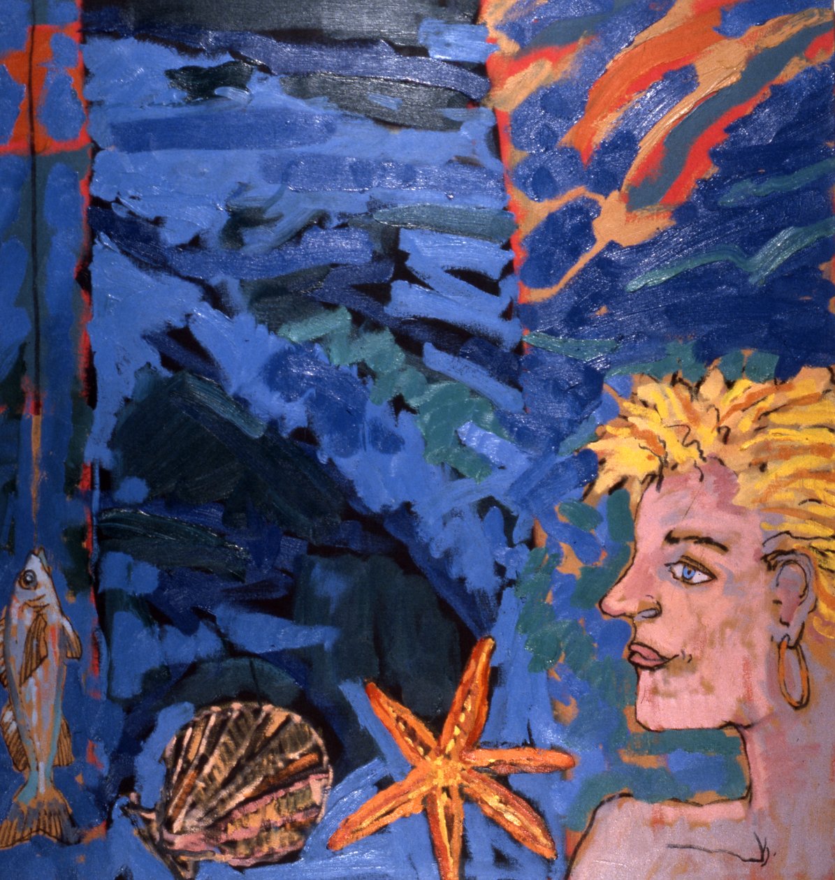 Woman and Starfish by Peter Wilson